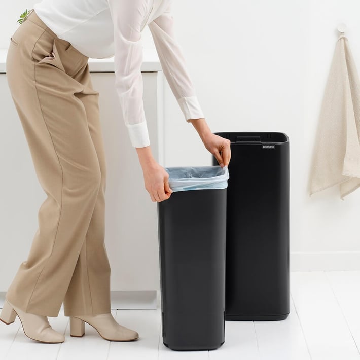 Coș de gunoi Brabantia Bo Touch 30L, Matt Black