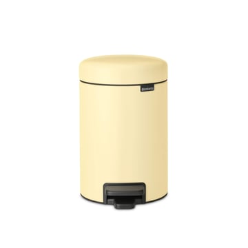 Coș de gunoi cu pedală Brabantia NewIcon 3L, Mellow Yellow