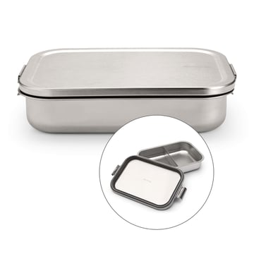 Cutie de prânz Brabantia Make&Take 2L, Matt Steel, cu separatoare