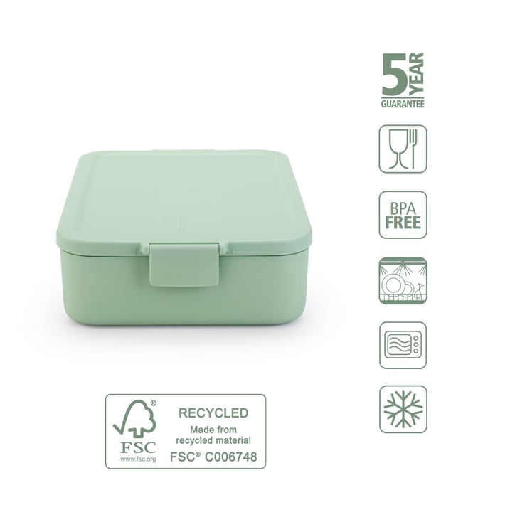 Кутия за обяд Brabantia Make&Take 2L, Jade Green