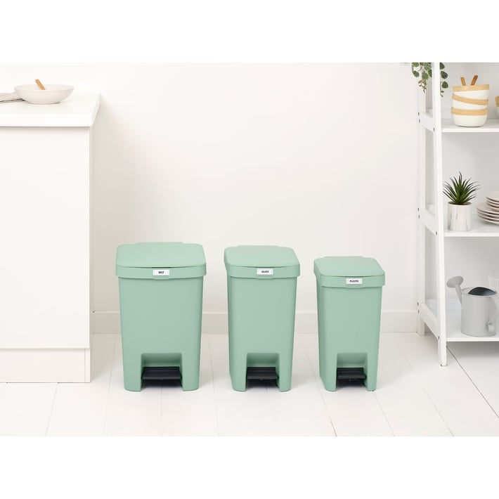 Кош за смет с педал Brabantia StepUp 16L, Jade Green