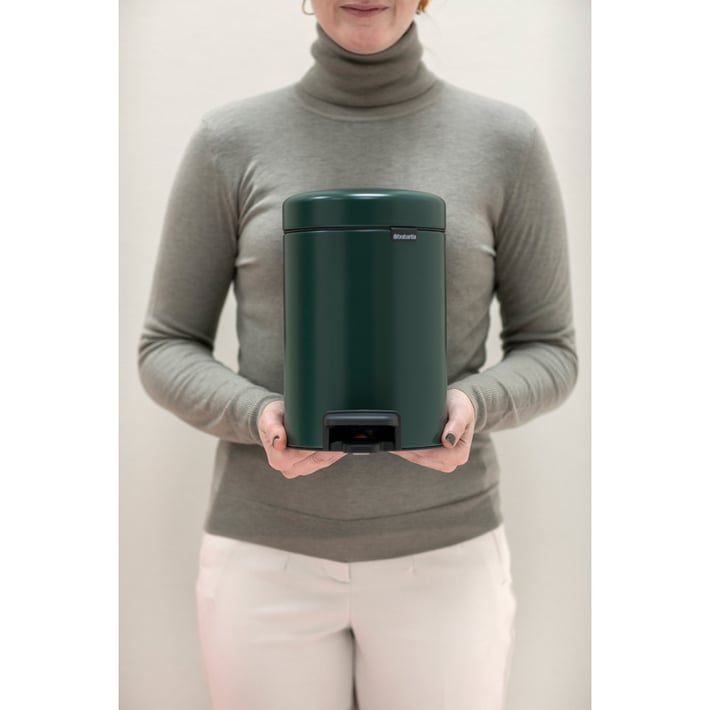Coș de gunoi cu pedală Brabantia NewIcon 3L, Pine Green