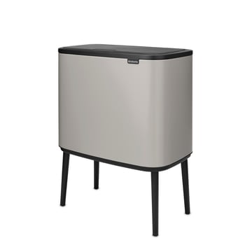 Waste Bin Brabantia Bo Touch 11+23L, Soft Grey