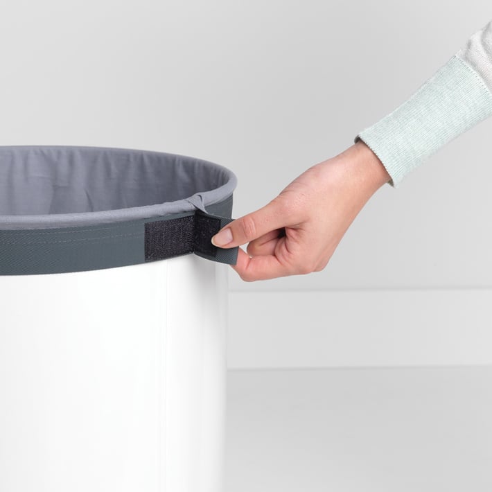 Кош за пране Brabantia 60L, White, корков капак