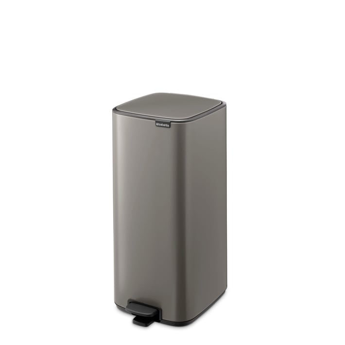 Coș de gunoi Brabantia Bo Pedal 30L, platină