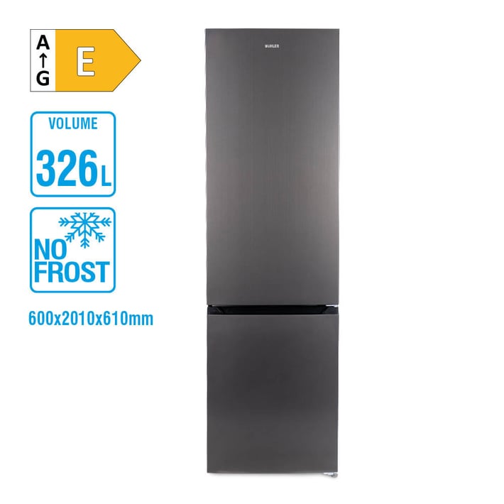 Промо-комплект Muhler Хладилник NFC201IE No Frost + Ледогенератор MI-1509B 1.3L