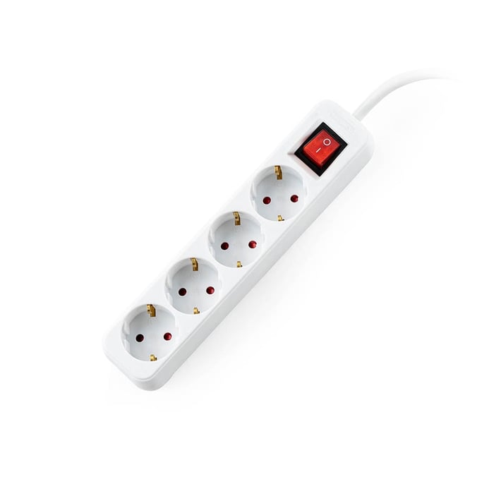 Разклонител Muhler с ключ, 4G, 1.5mm2,  5m дължина