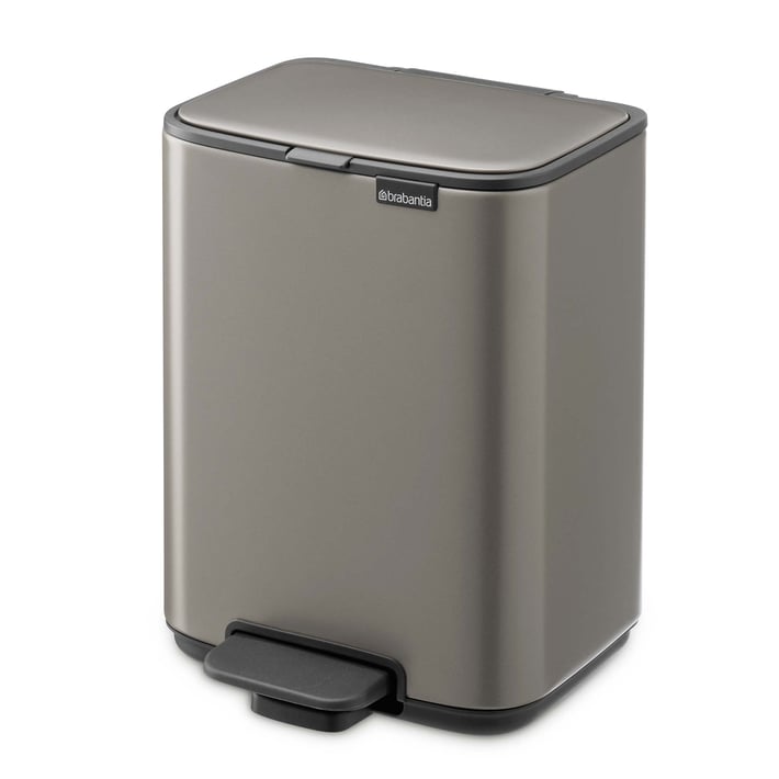 Кош за смет Brabantia Bo Pedal 4L, Platinum