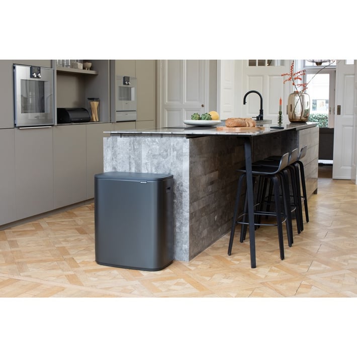 Waste Bin Brabantia Bo Touch 60L, Confident Grey