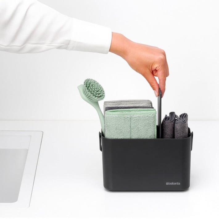 Комплект за почистване Brabantia SinkSide Dark Grey