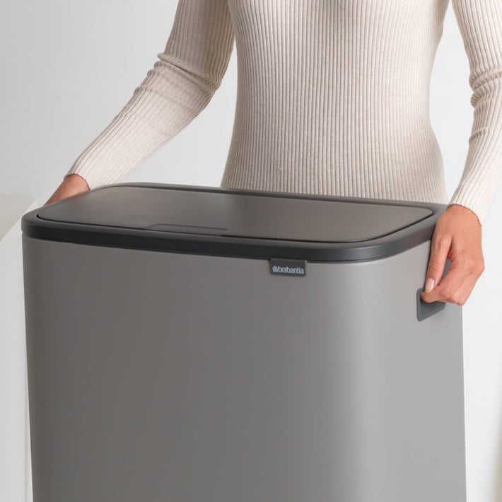 Кош за смет Brabantia Bo Touch 60L, Mineral Concrete Grey