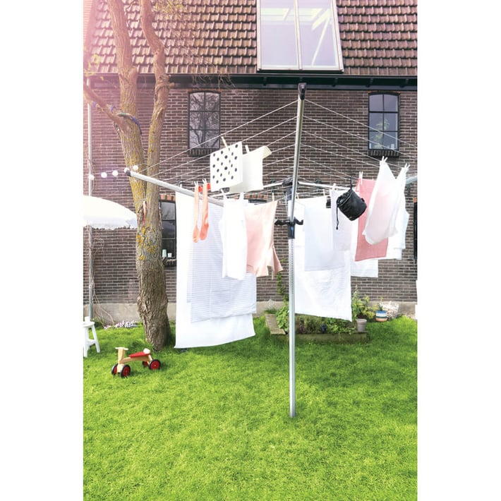 Външен простор Brabantia Lift-О-Matic Advance 60m, котва за бетониране, калъф, торба за щипки