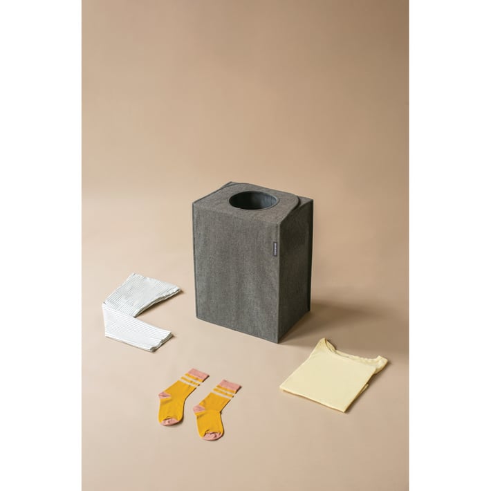 Торба пране Brabantia 55L, Pepper Black, правоъгълна