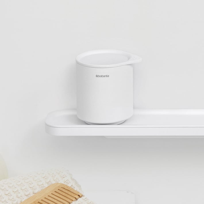 Кутия за аксесоари за баня Brabantia MindSet Mineral Fresh White