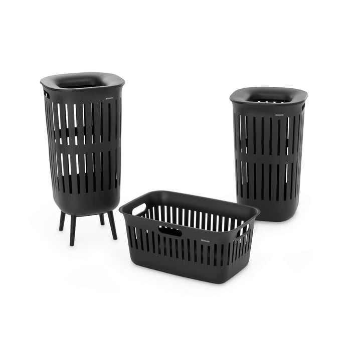Coș de rufe Brabantia Collect-It, 55L, Black