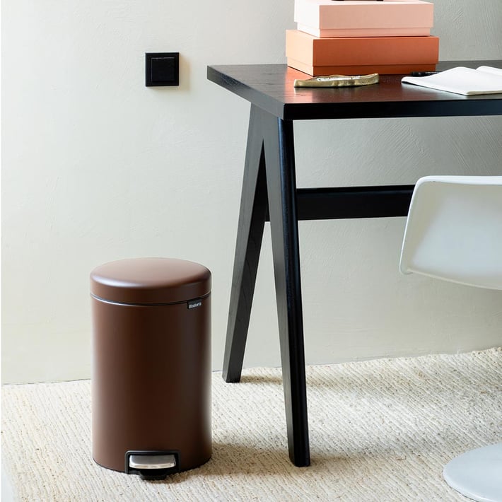 Кош за смет с педал Brabantia NewIcon 12L, Mineral Cosy Brown