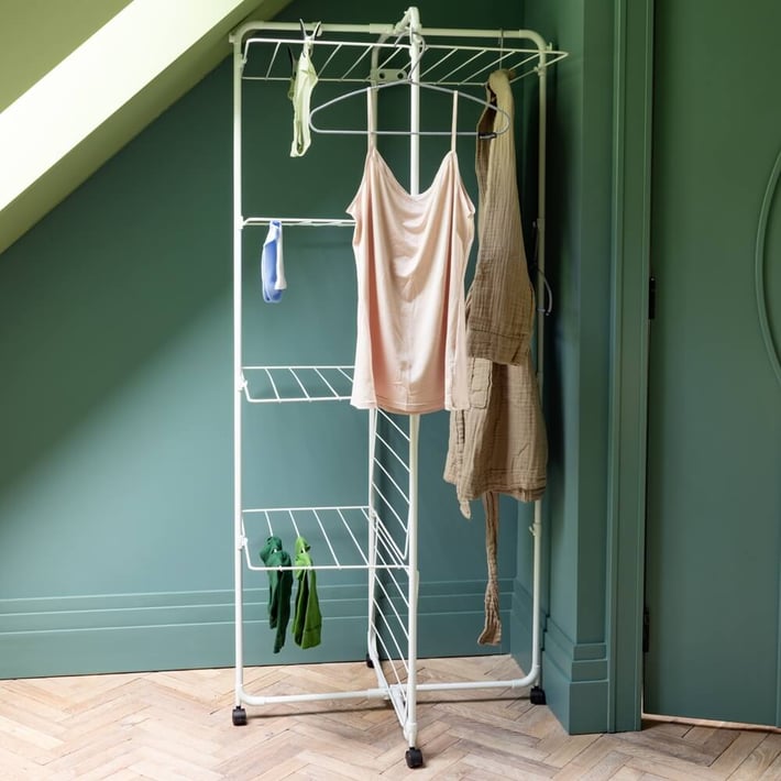 Uscător de rufe Brabantia HangOn Tower 30 m, Fresh White