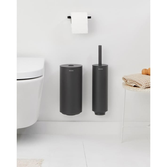 Комплект аксесоари за тоалетна Brabantia MindSet Mineral Infinite Grey N 3 части