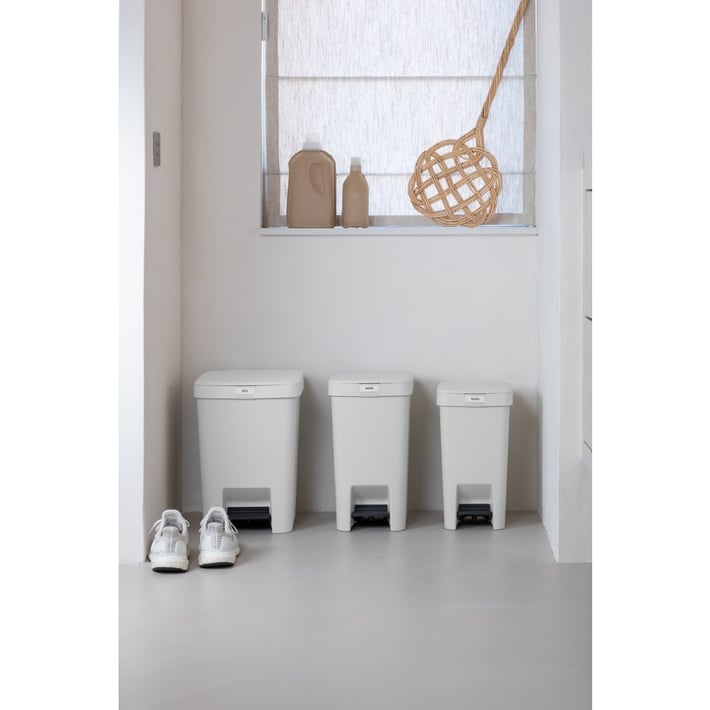 Кош за смет с педал Brabantia StepUp 10L, Light Grey