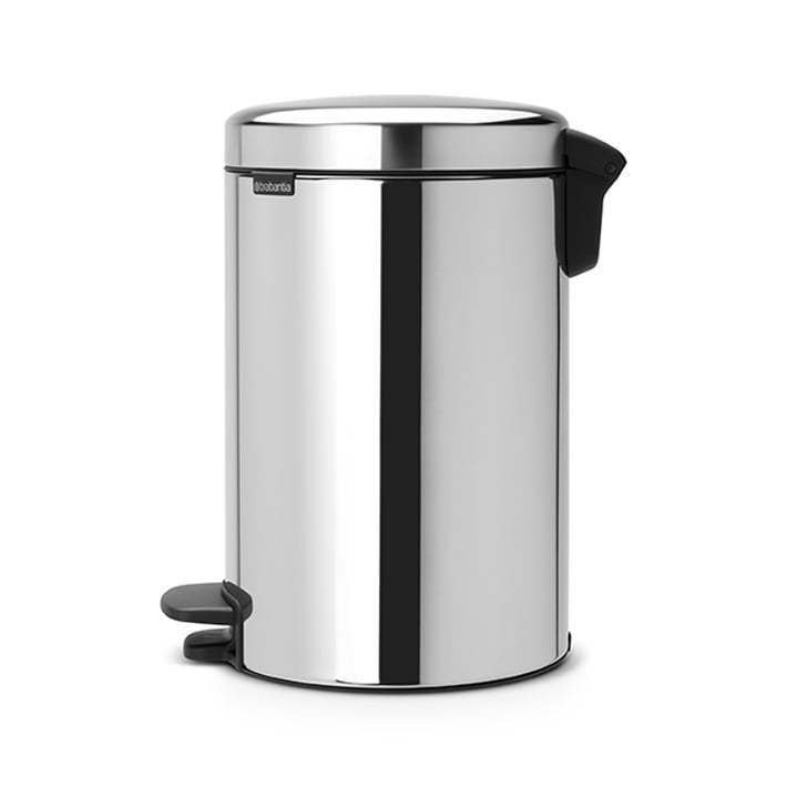 Кош за смет с педал Brabantia NewIcon 12L, Brilliant Steel, метална кофа