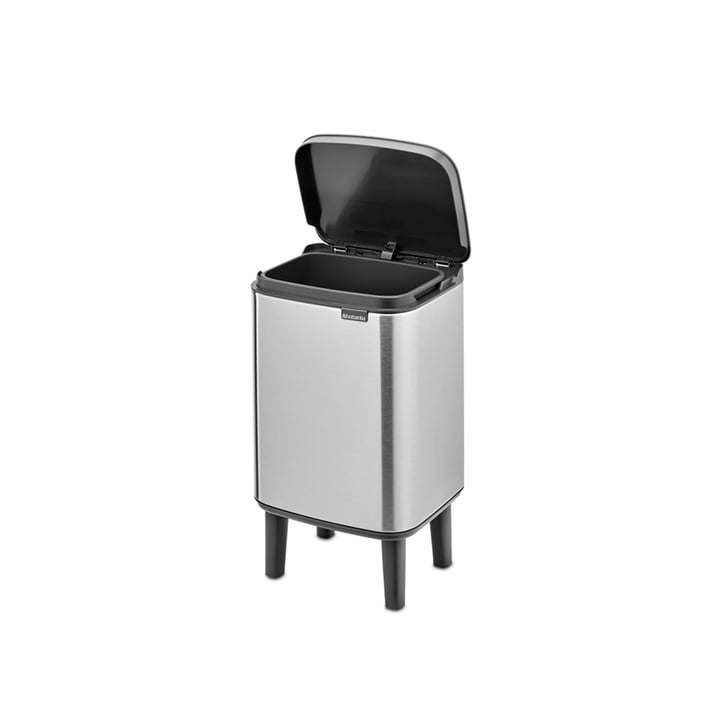 Кош за смет Brabantia Bo Small Hi 4L, Matt Steel Fingerprint Proof