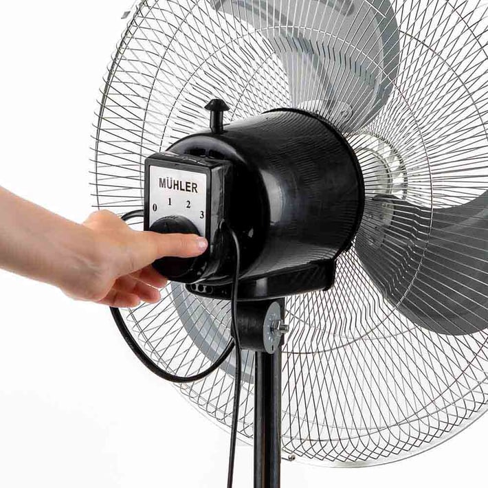 Вентилатор на стойка 18''Muhler FM-8138D 3в1, 70W, индустриален, на стойка, стена, под