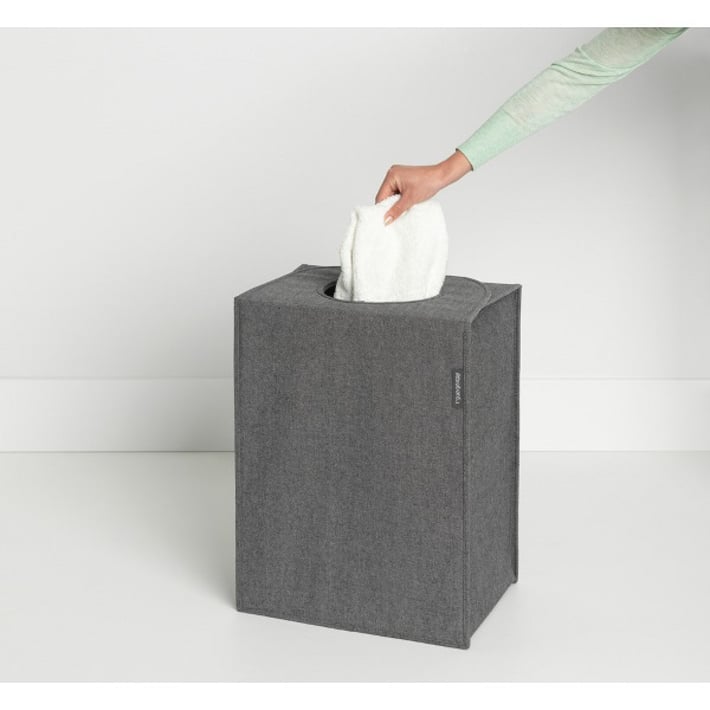 Торба пране Brabantia 55L, Pepper Black, правоъгълна