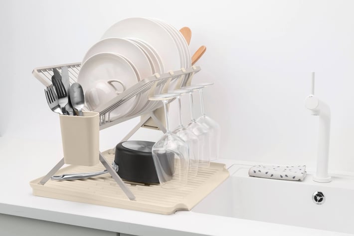 Uscător de vase pliabil Brabantia, Soft Beige