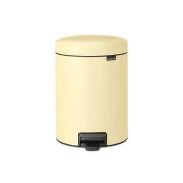 Coș de gunoi cu pedală Brabantia NewIcon 5L, Mellow Yellow