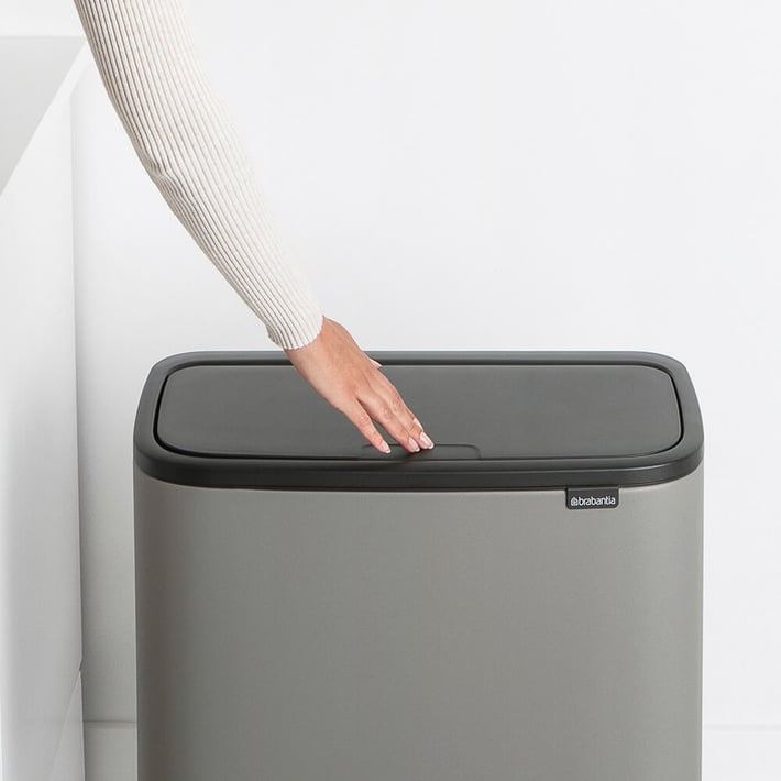 Кош за смет Brabantia Bo Touch 3x11L, Mineral Concrete Grey