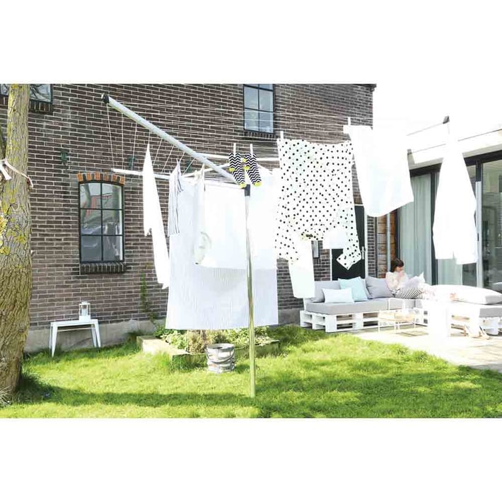 Външен простор Brabantia TopSpinner 50m, метален шиш за вкопаване, калъф