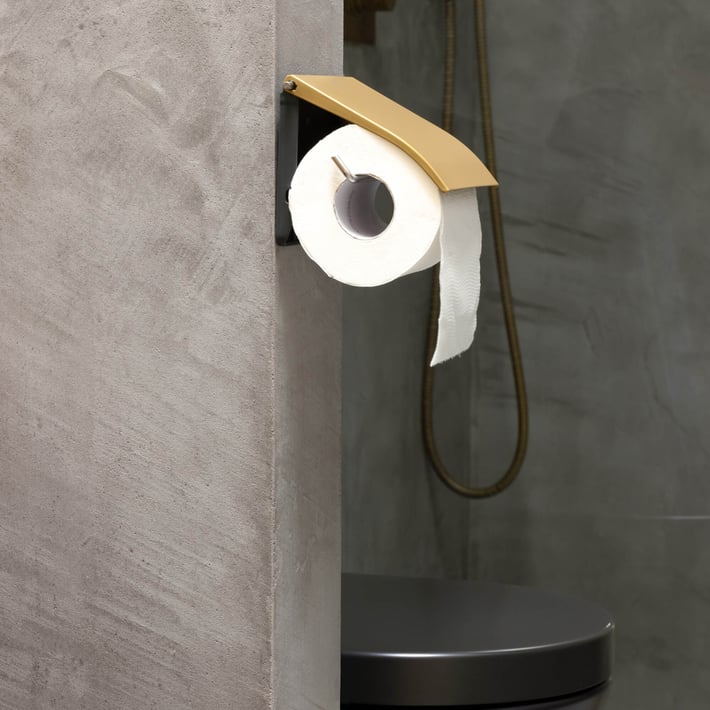Suport pentru hârtie igienică Brabantia ReNew Warm Gold