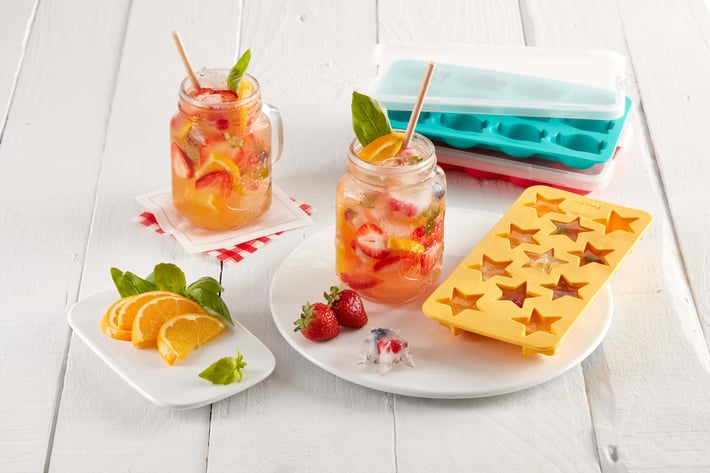 Форма за лед с капак Lekue, звезди