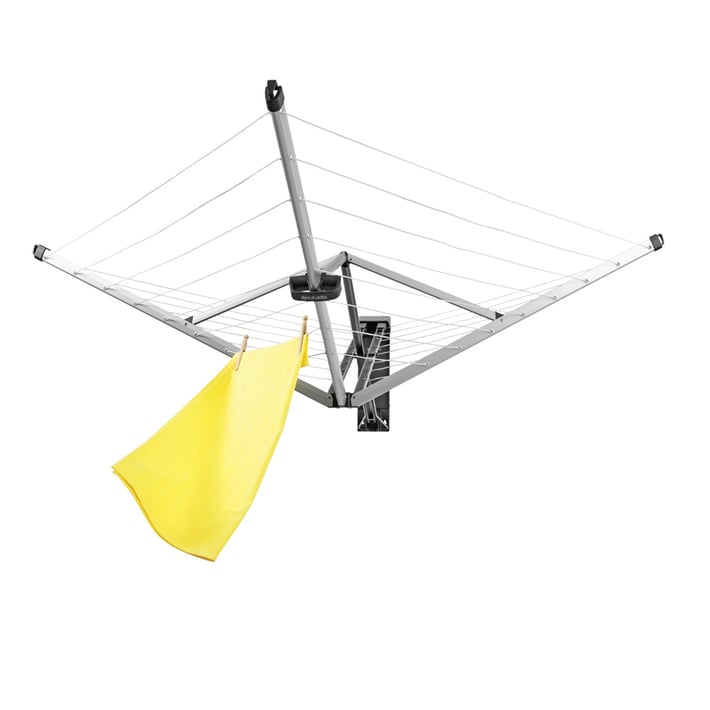 Простор за стена Brabantia WallFix 24m, Metallic Grey, калъф