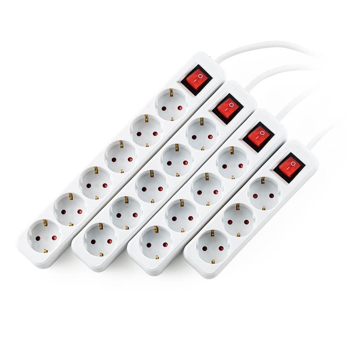 Разклонител Muhler с ключ, 3G, 1.5mm2,  3m дължина