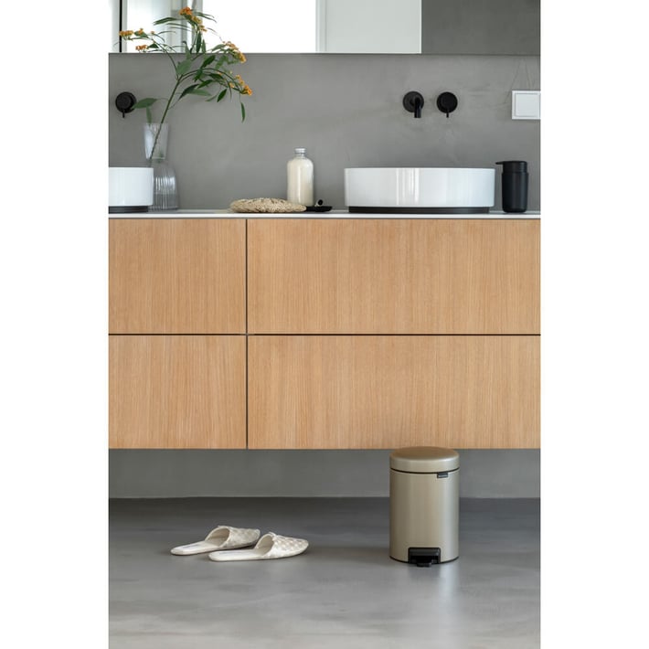Кош за смет с педал Brabantia NewIcon 3L, Metallic Gold