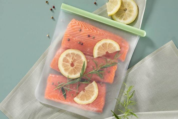 Торбичка за съхранение и замразяване Lekue 21.5xH24.5cm, силиконова