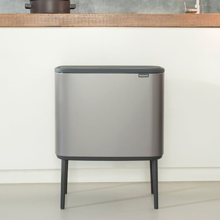 Кош за смет Brabantia Bo Touch 3x11L, Platinum