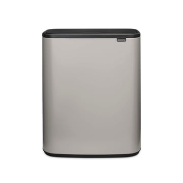 Coș de gunoi Brabantia Bo Touch 60L, Soft Grey