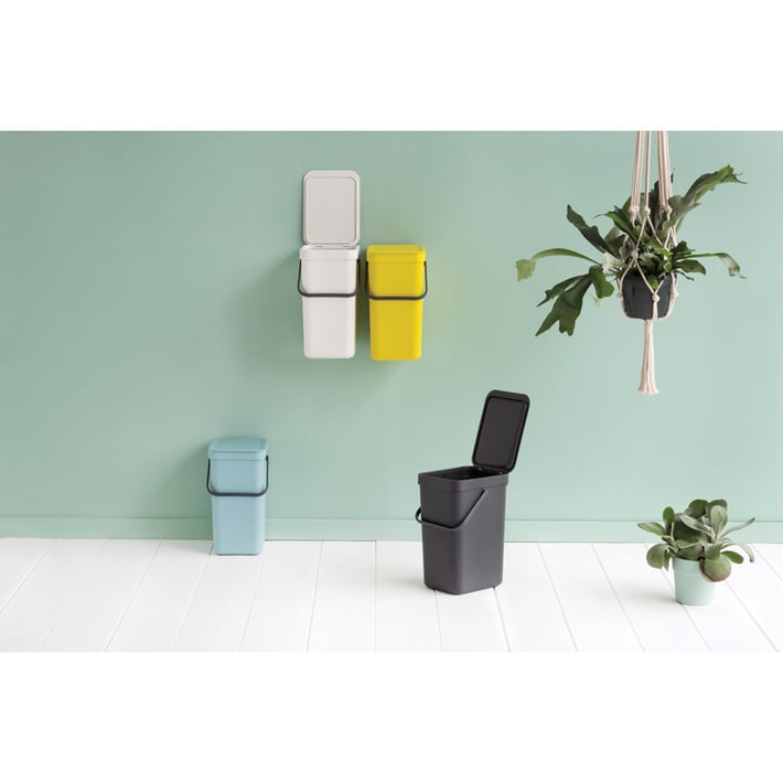 Кош за смет за разделно събиране Brabantia Sort&Go 12L, Dark Grey