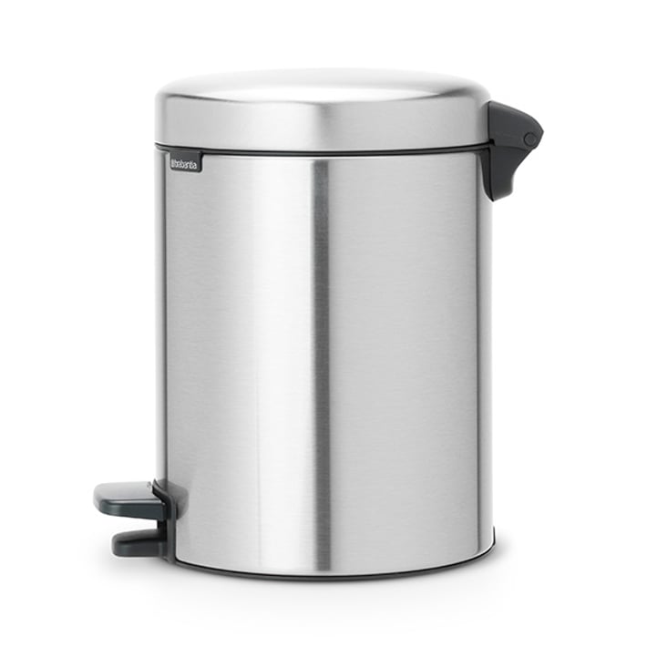 Кош за смет с педал Brabantia NewIcon 5L, Matt Steel Fingerprint Proof