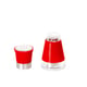 Salt and pepper shaker Muhler MR-1401R Ø6.5xH11cm, red