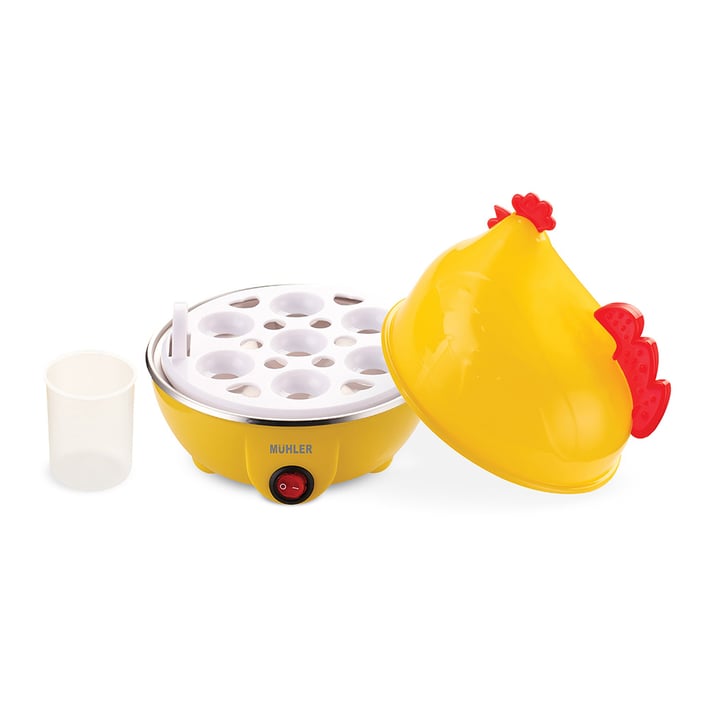 Уред за варене на яйца Muhler ME-277, 350W, 7 яйца, Chik, жълта