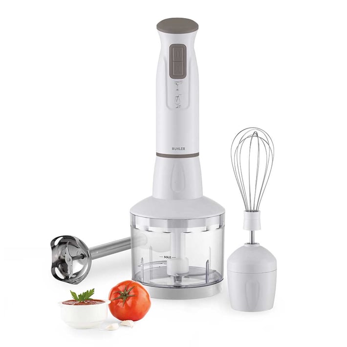 Hand blender 3in1 Muhler MB-603, 600W, metal