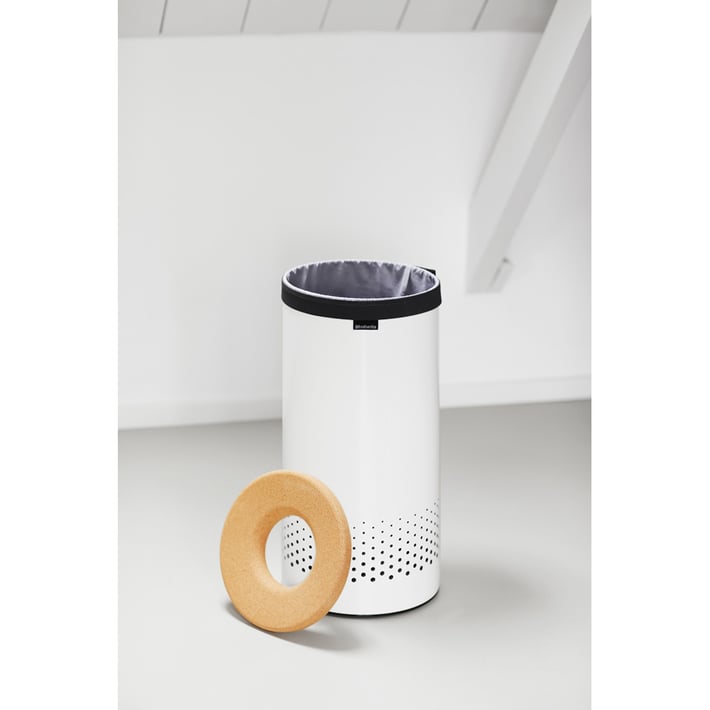 Кош за пране Brabantia 35L, White, корков капак