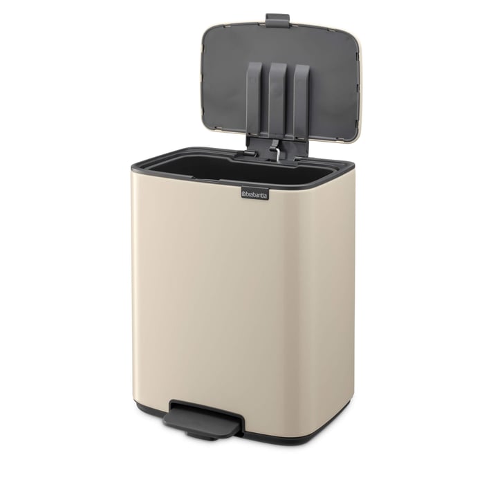 Coș de gunoi Brabantia Bo Pedal 12L, Soft Beige