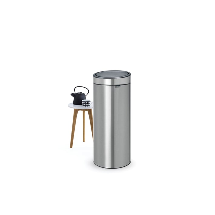 Кош за смет Brabantia Touch Bin New 30L, Matt Steel Fingerprint Proof