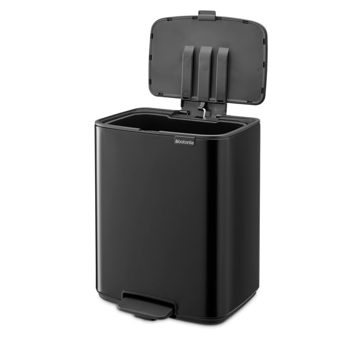 Coș de gunoi Brabantia Bo Pedal 12L, Matt Black