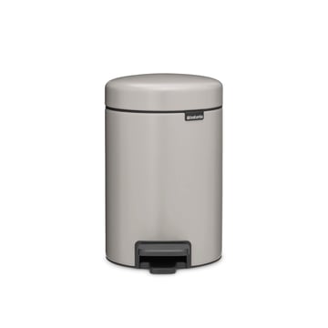 Coș de gunoi cu pedală Brabantia NewIcon 3L, Soft Grey