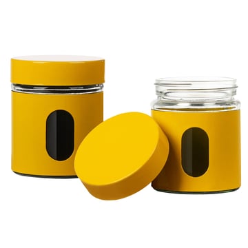 Storage jar set Muhler Ida MR-2403YS 550ml 2 pcs